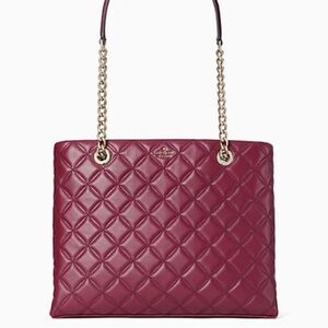 Kate Spade Natalia Smooth Quilted Leather Tote Bag